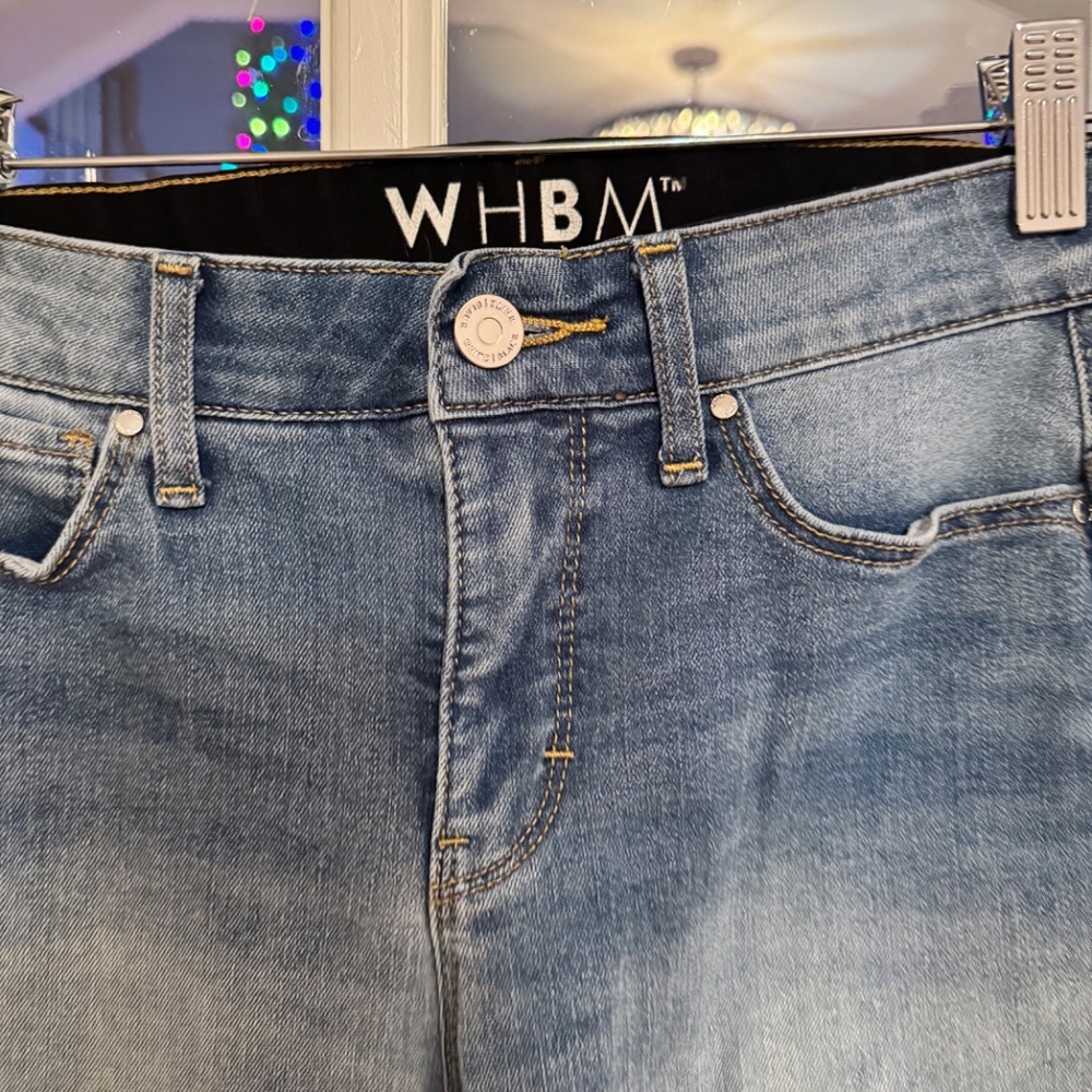 WHBM Mid Rise Slim Boot Cut Jeans, Size 0R - Picture 2 of 3